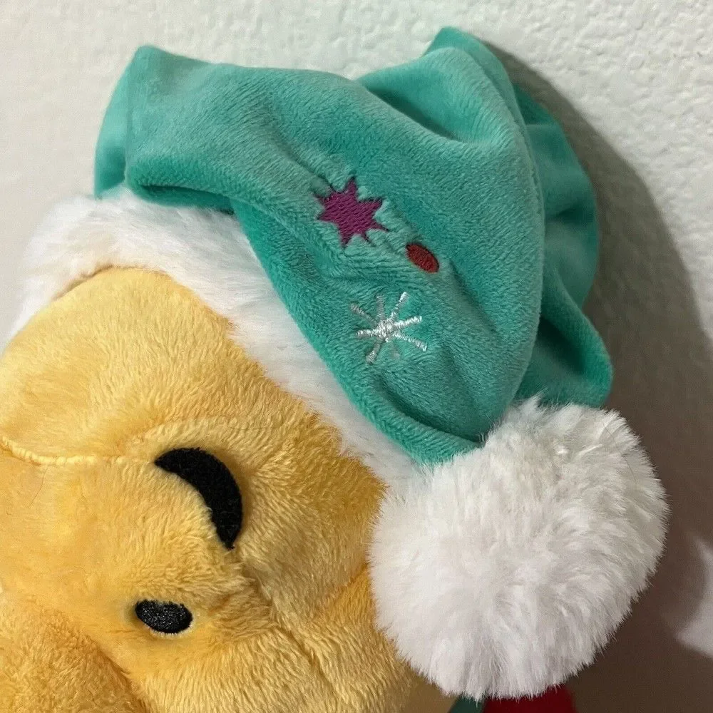 Disney Store Winnie the Pooh Christmas Bear Plush Fa La La Sweater w/ Tag